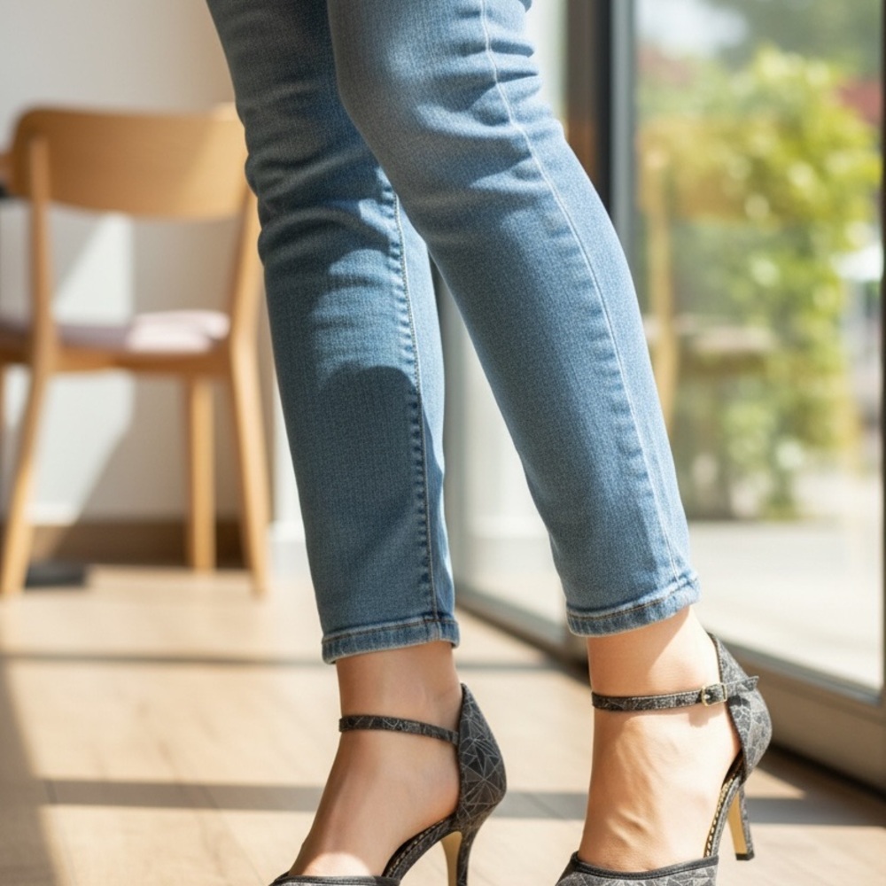 WILD ROSE🌹 Y2K Vibe Pointed Toe Heels 🌹 Ankle Strap🌹Size 9 🌹NWOB 🌹 So Gorgeous 🌹 - Picture 3 of 8